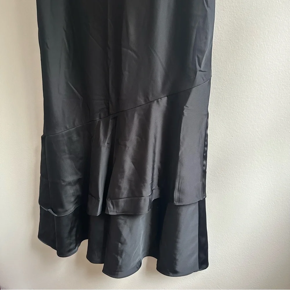 Banana Republic Factory Satin Tiered Maxi Skirt Size M - Picture 4 of 7